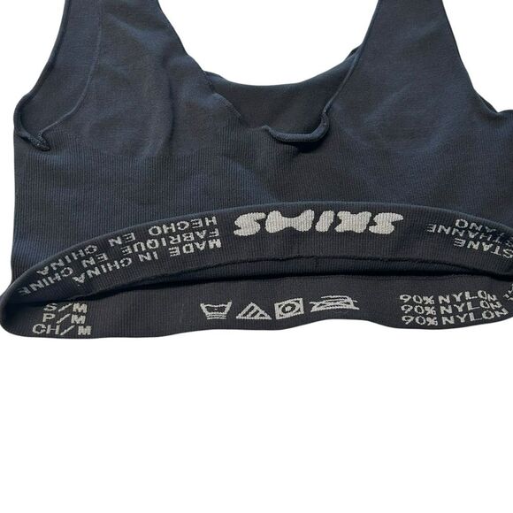 Skims Women’s S/M Seamless Compressive Bralette Charcoal Gray Basic Essential - Picture 3 of 5